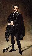 Edouard Manet Philibert Rouviere as Hamlet oil